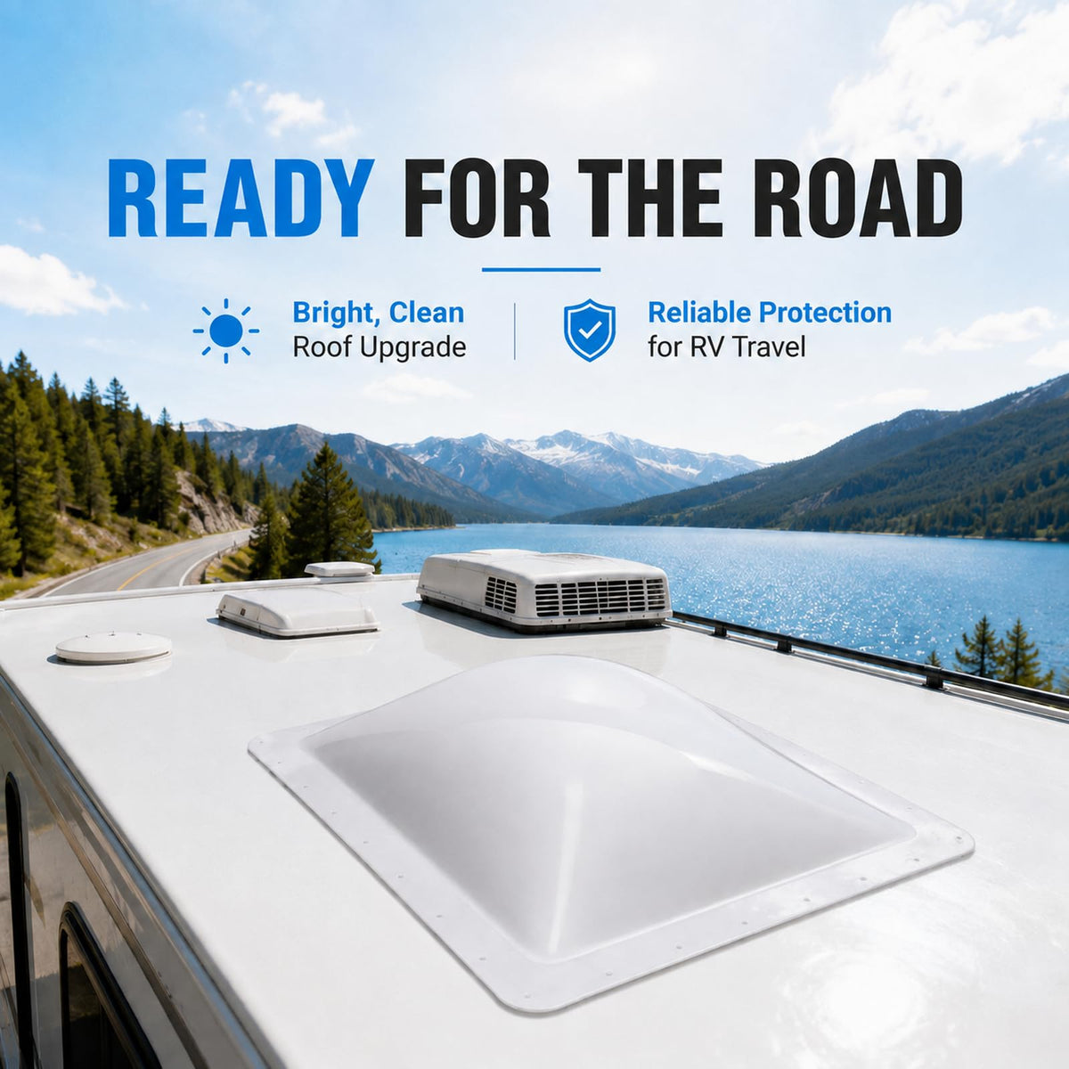 RV Skylight Replacement 22" x 34" Outer Dome Cover W345023