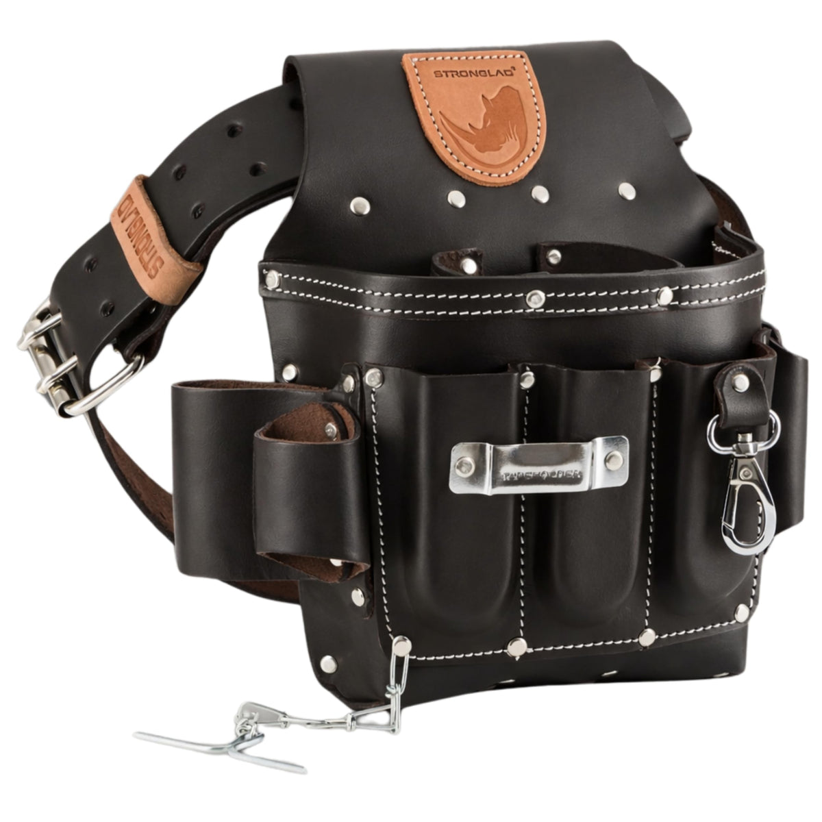 13-Pocket Top-Grain Leather Electricians Tool Belt U334756
