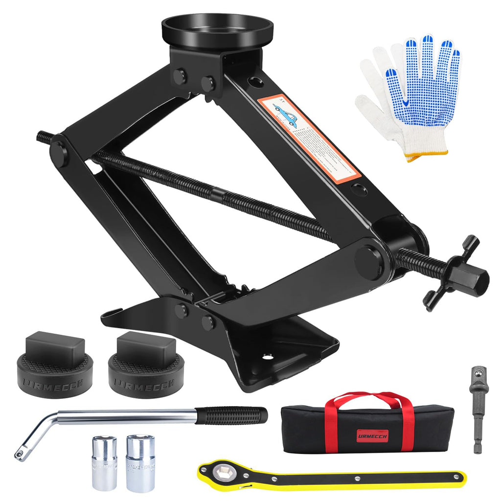 3-Ton Scissor Jack Kit with Rubber Jack Pad and L-Wrenches K40279