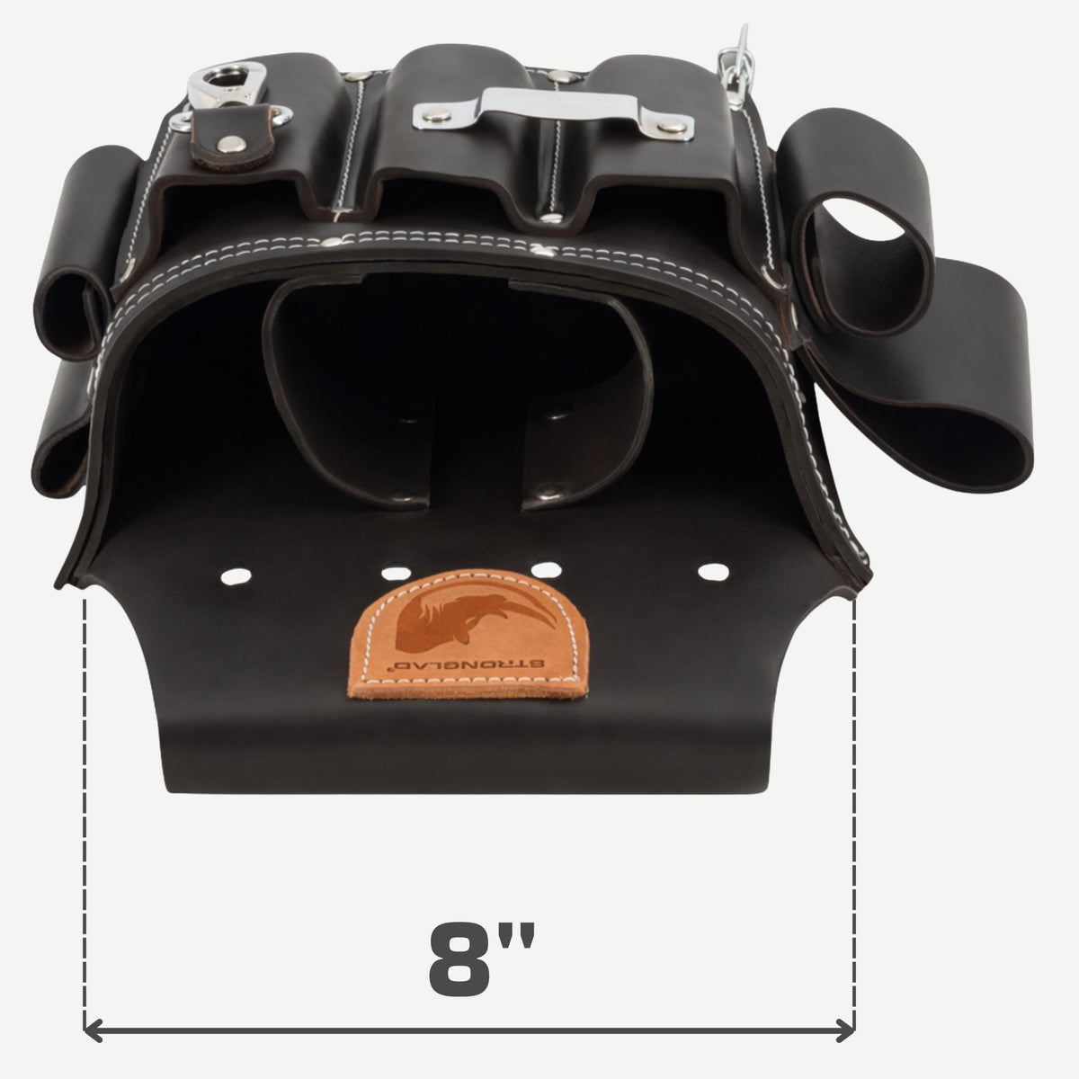13-Pocket Top-Grain Leather Electricians Tool Belt U334756
