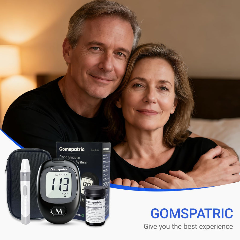 Blood Glucose Monitor Kit with 50 Test Strips and 50 Lancets I761