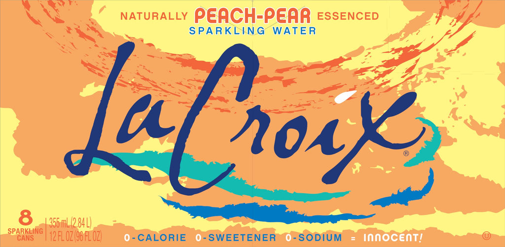 Sparkling Water Peach Pear 8 Pack 12 Fl Oz Z71370