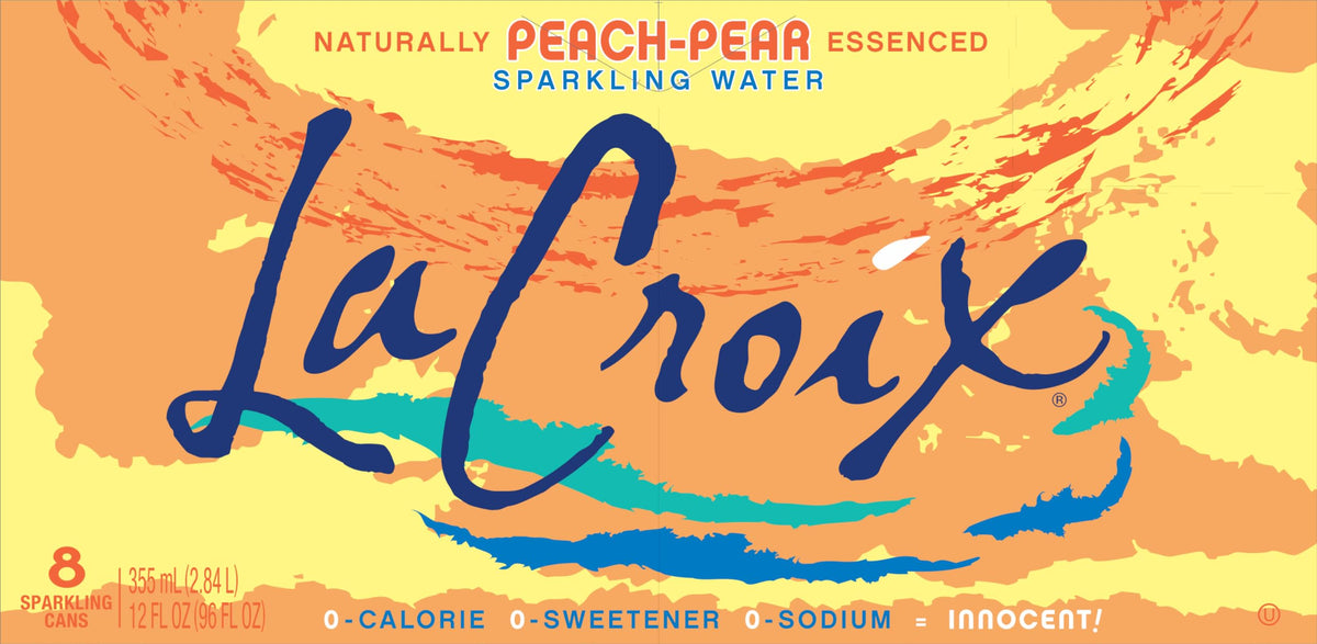 Sparkling Water Peach Pear 8 Pack 12 Fl Oz Z71370