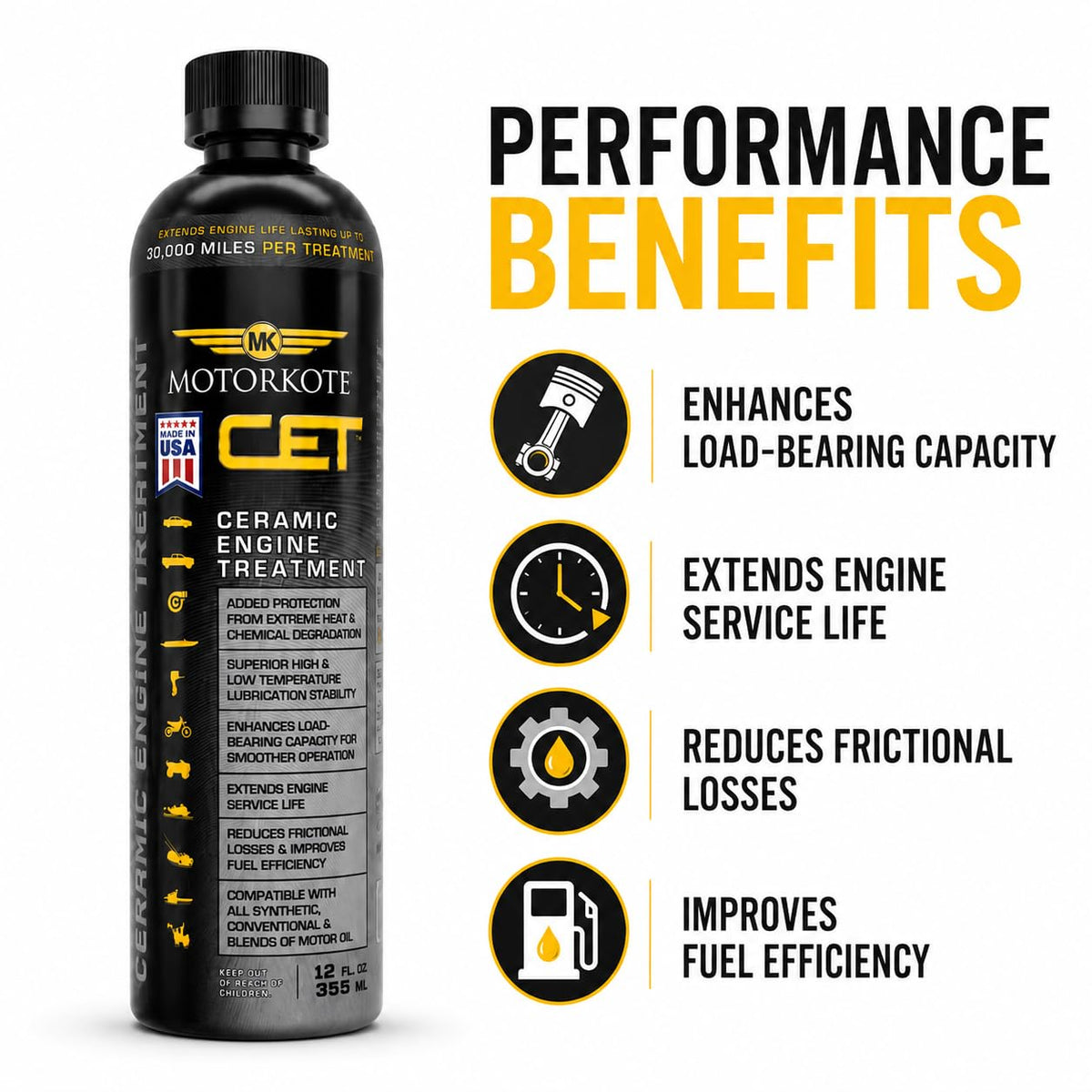 Ceramic Engine Treatment Oil Additive 12 oz X940