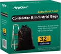 42 Gallon Extra Thick 3MIL Heavy Duty Bags with Tie Flaps, 32 Count T201624