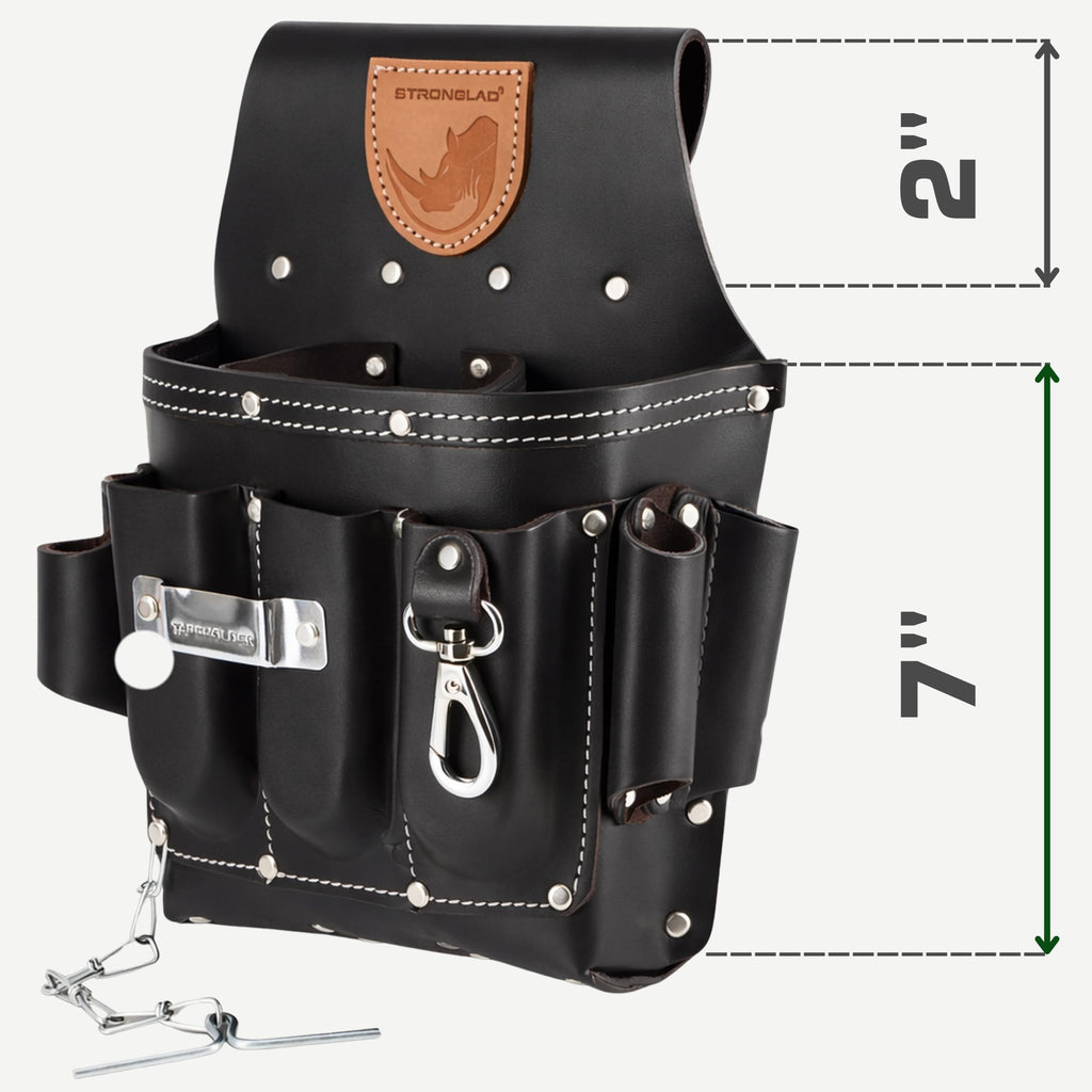 13-Pocket Top-Grain Leather Electricians Tool Belt U334756