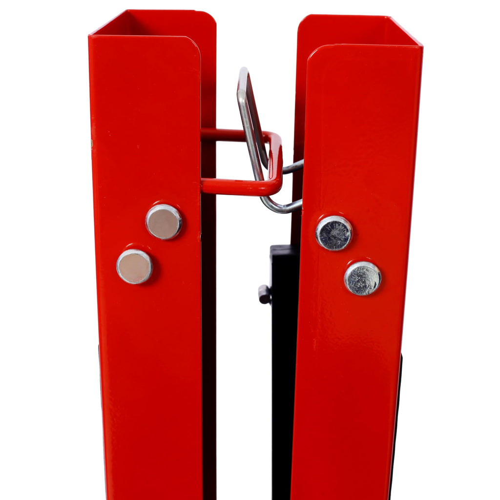 Black and Yellow Steel Folding Sawhorse Set 2-Pack D237