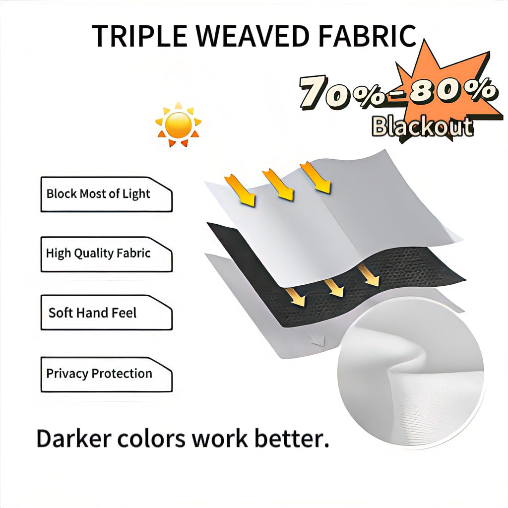 Extra Wide Blackout Thermal Curtain Panel with Back Tab & Rod Pocket, 100 x 84 Inches, Greyish White G49818