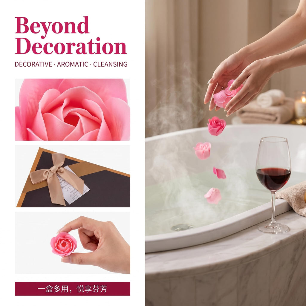 Pink Soap Flower Gift Set X2254