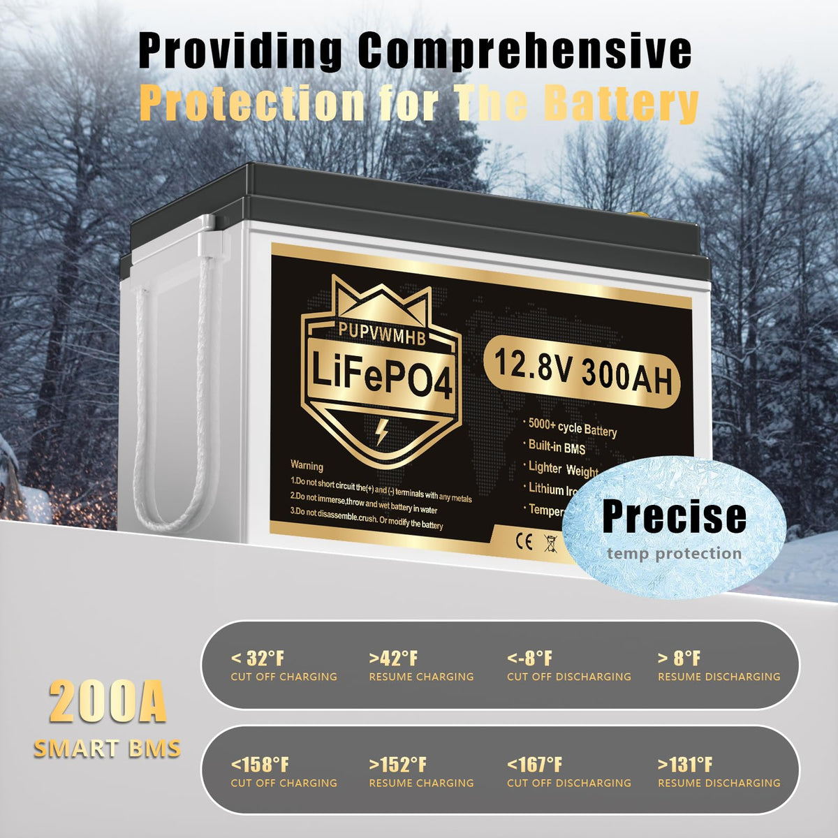 12V 300Ah Lithium LiFePO4 Battery Y742708