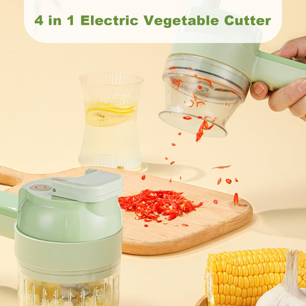 4 in 1 Portable Electric Vegetable Cutter Set A527
