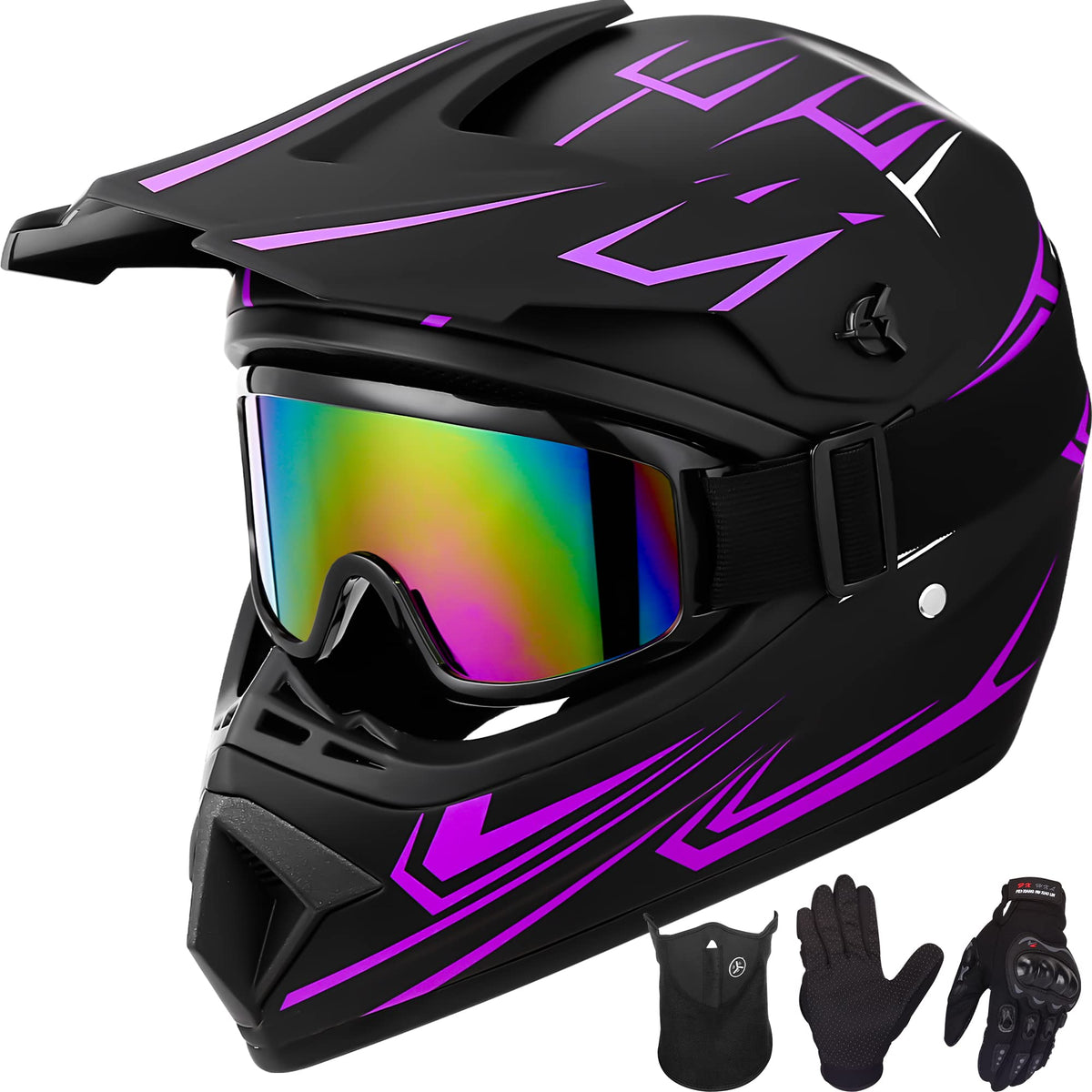 Youth Kids DOT Approved Full Face Motocross Helmet W899