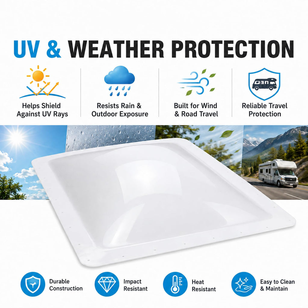 RV Skylight Replacement 22" x 34" Outer Dome Cover W345023