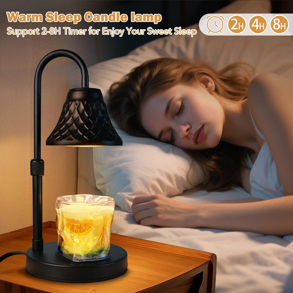 Adjustable Candle Warmer Lamp with Timer D61026