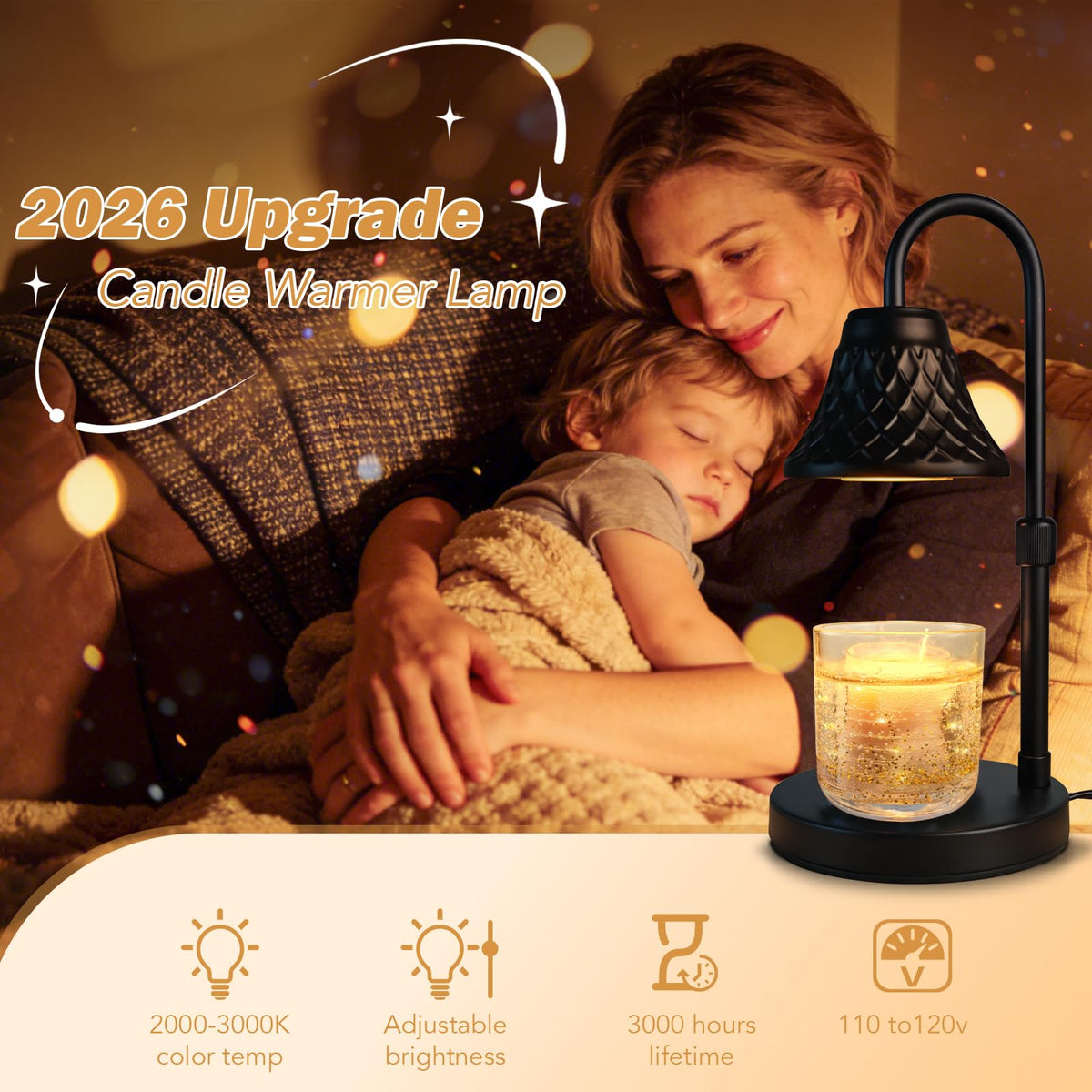 Adjustable Candle Warmer Lamp with Timer D61026