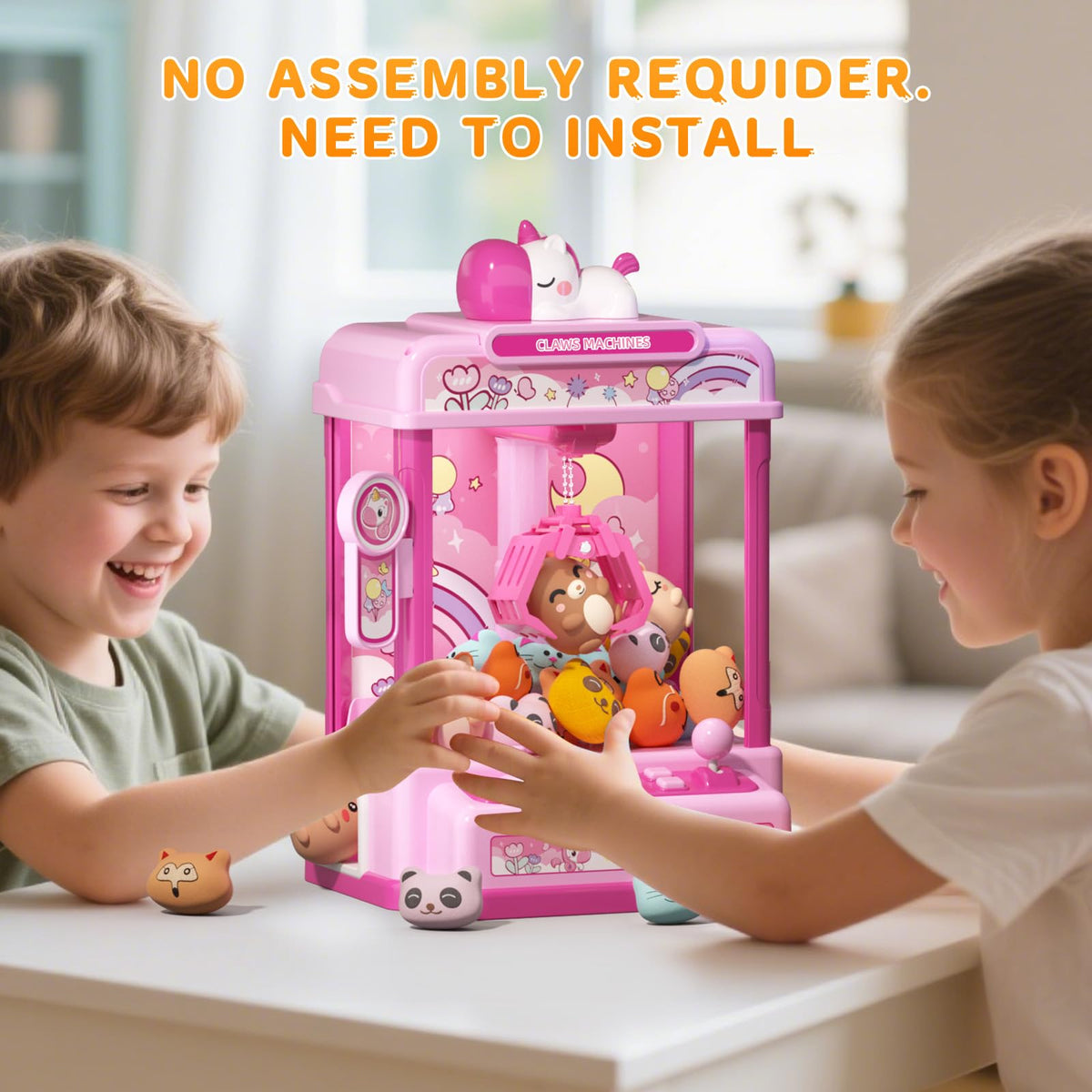 Claw Machine with Sound & 20 Mini Plush Toys U29714