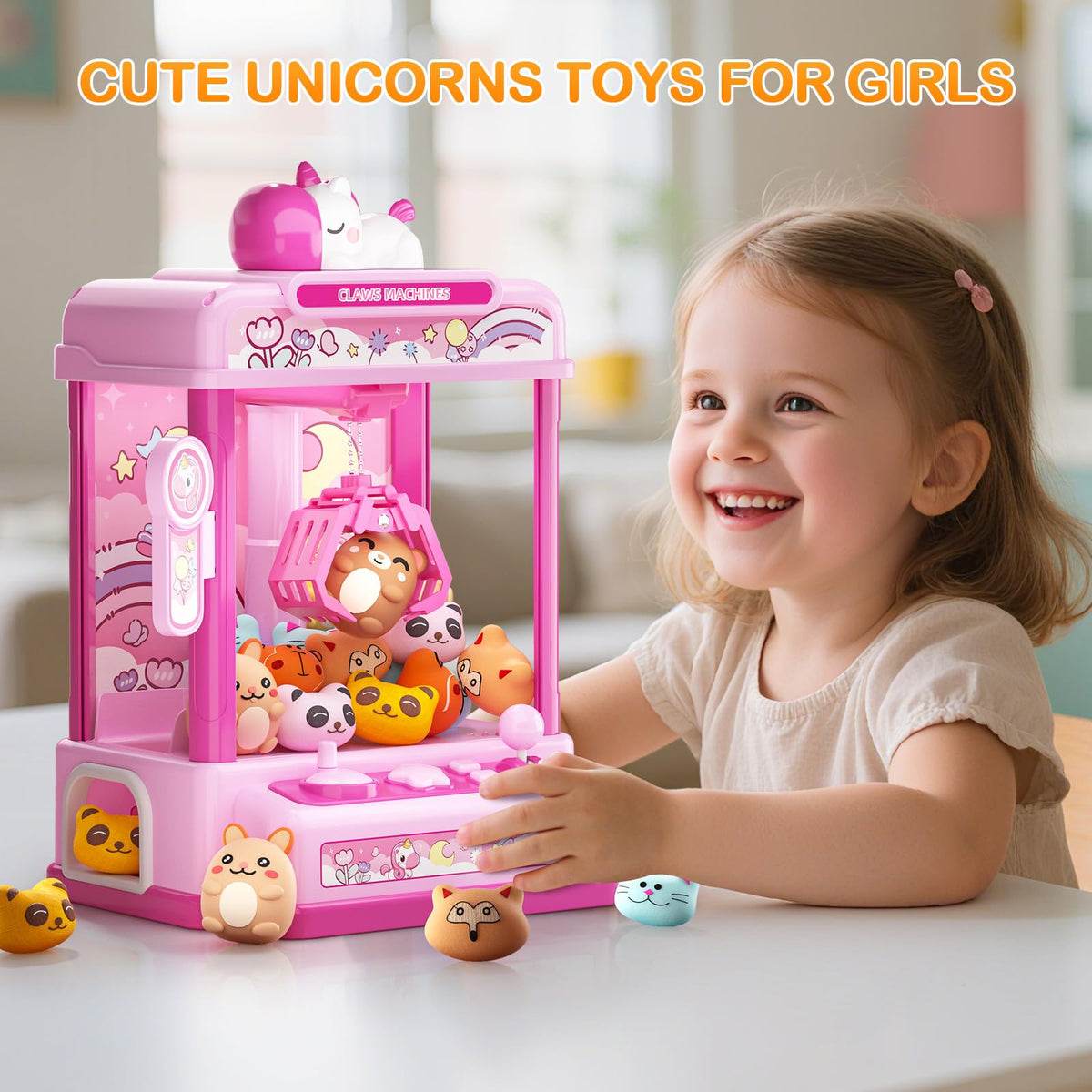 Claw Machine with Sound & 20 Mini Plush Toys U29714
