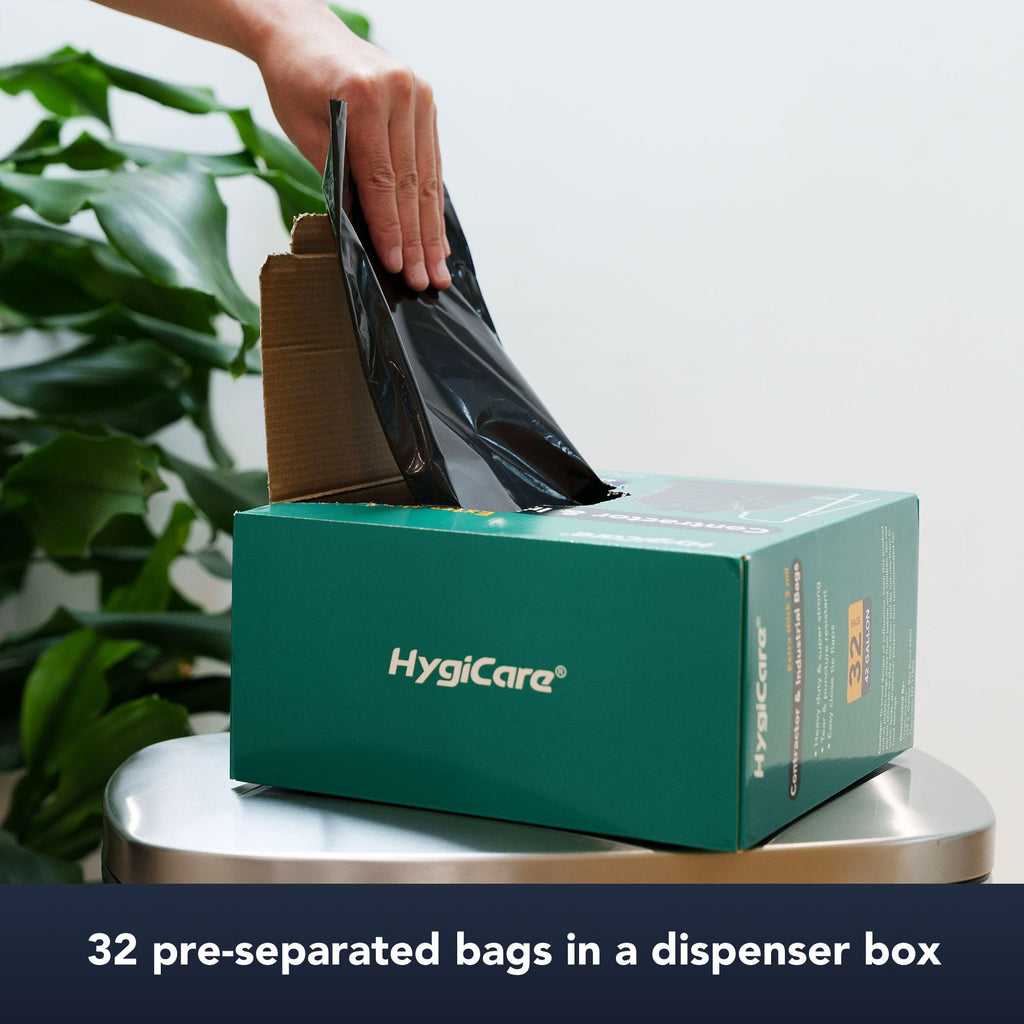 42 Gallon Extra Thick 3MIL Heavy Duty Bags with Tie Flaps, 32 Count T201624