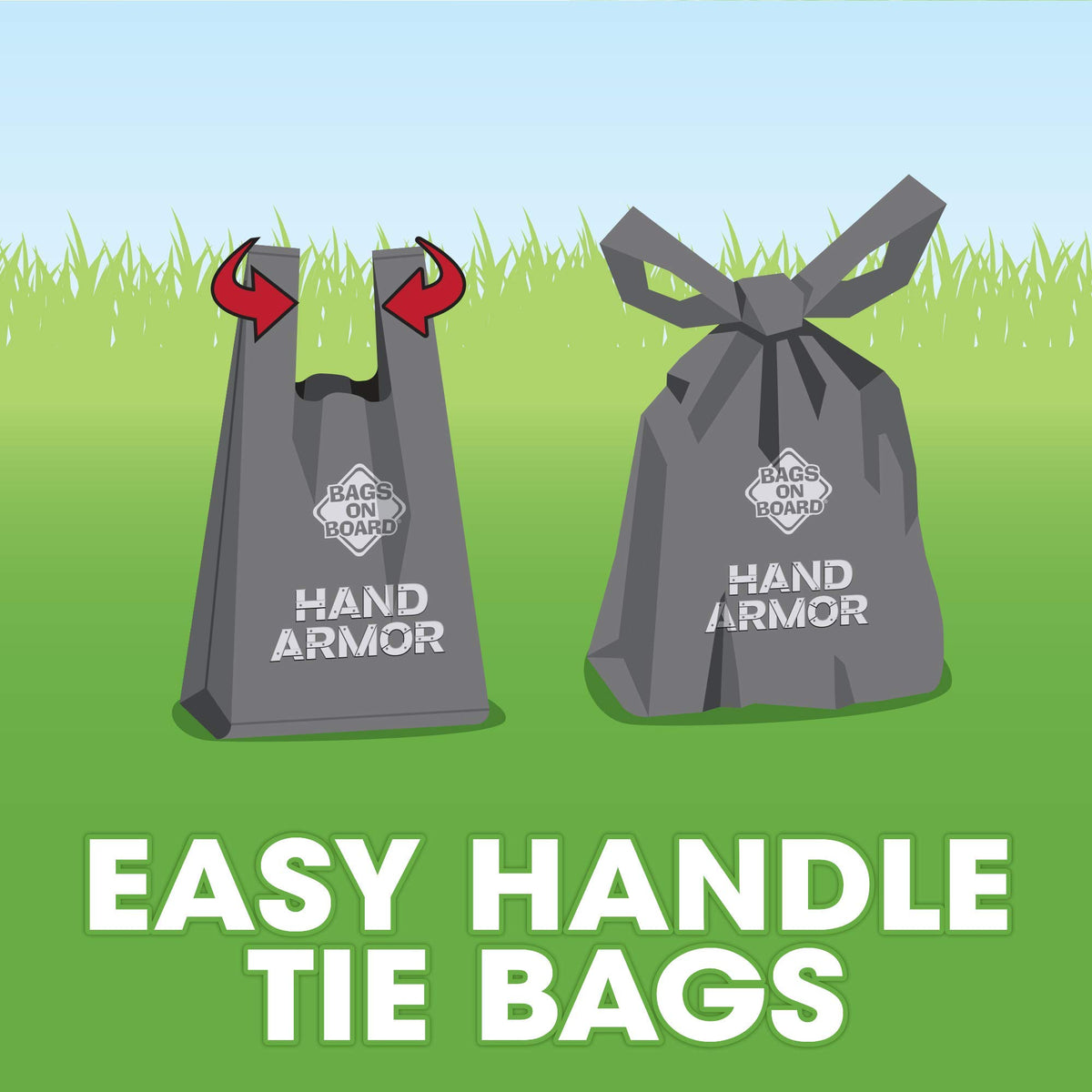 Dog Poop Bags with Easy Tie Handles, 200 Count X835