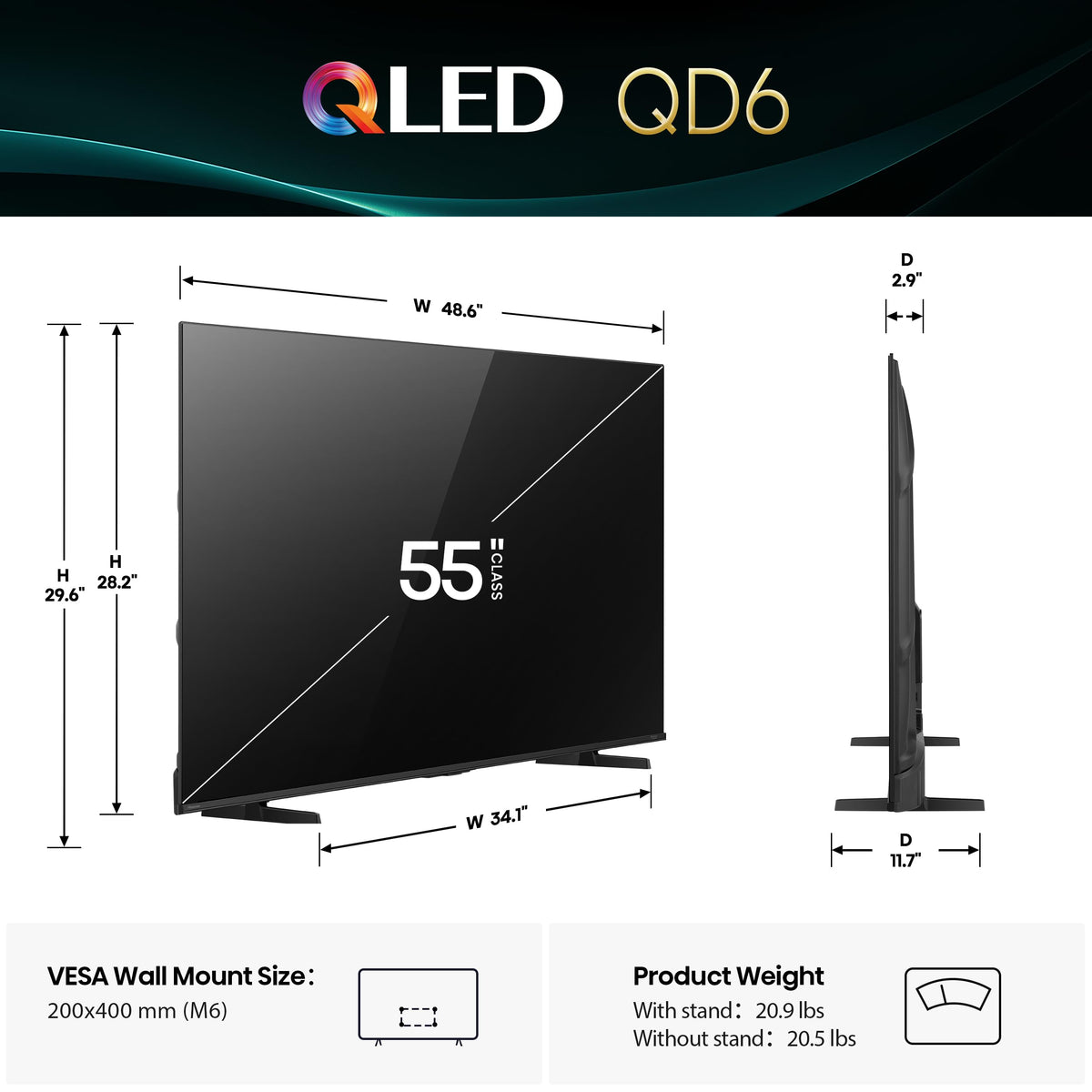 55" QLED 4K UHD Smart Fire TV X9600