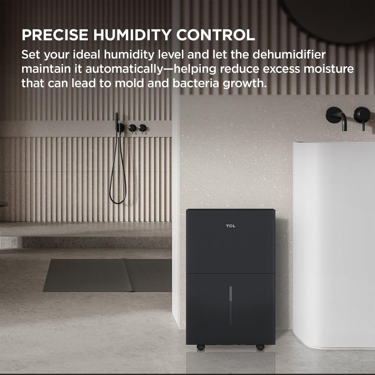 50-Pint Portable Smart Dehumidifier with Pump O1663