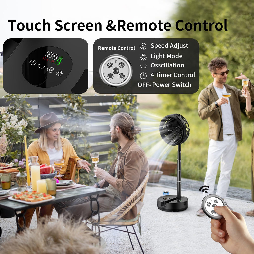 40000mAh Rechargeable Portable Fan with 8 Speed S60518