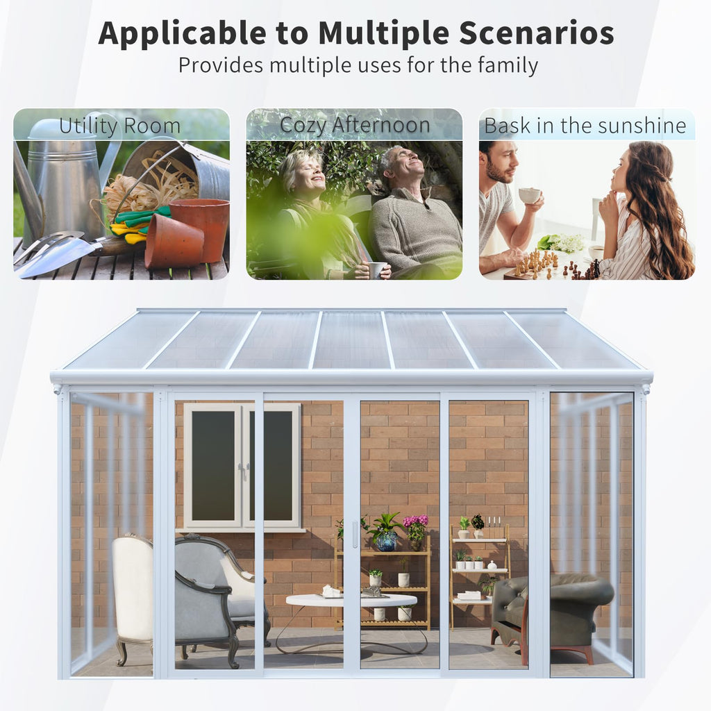 10x14 FT Wall Mounted Sunroom Kit B961865