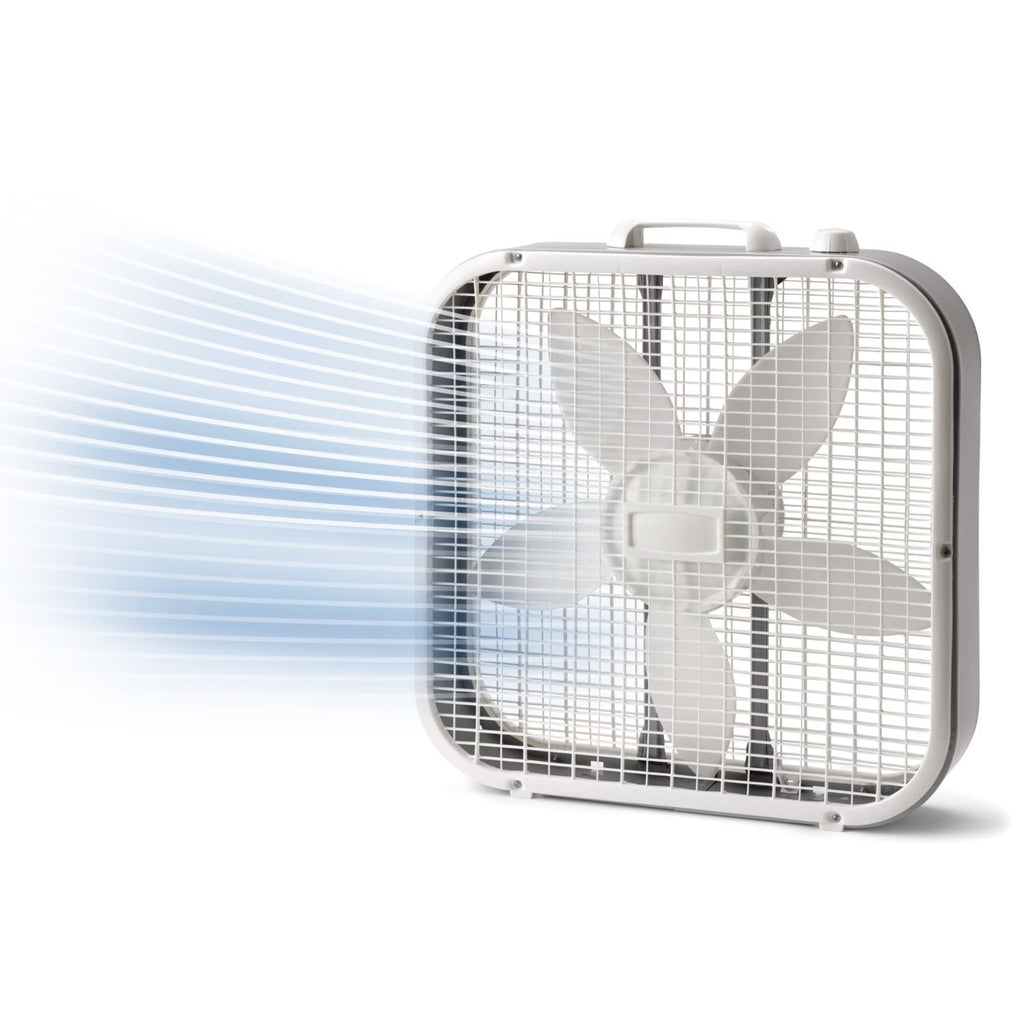 20 Inch 3 Speed Box Fan White F54413