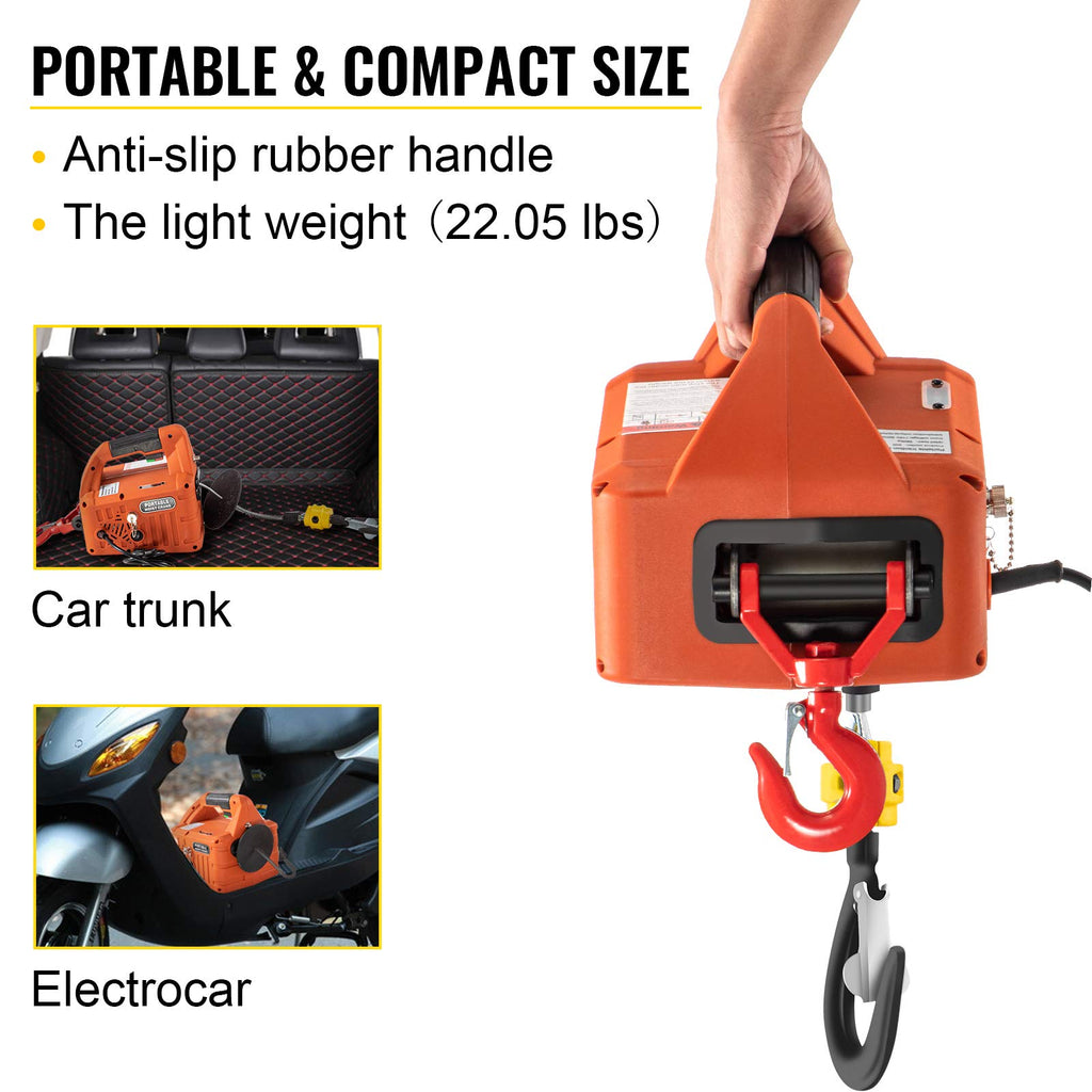 1500W Portable Electric Hoist Winch Y925