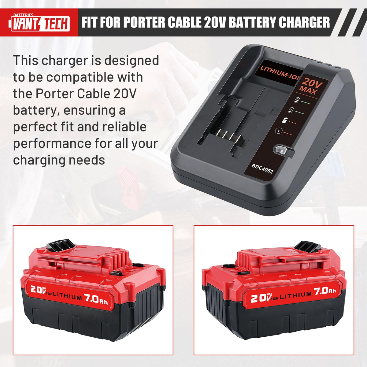 20V 7.0Ah Replacement Battery 2 Pack Q2973