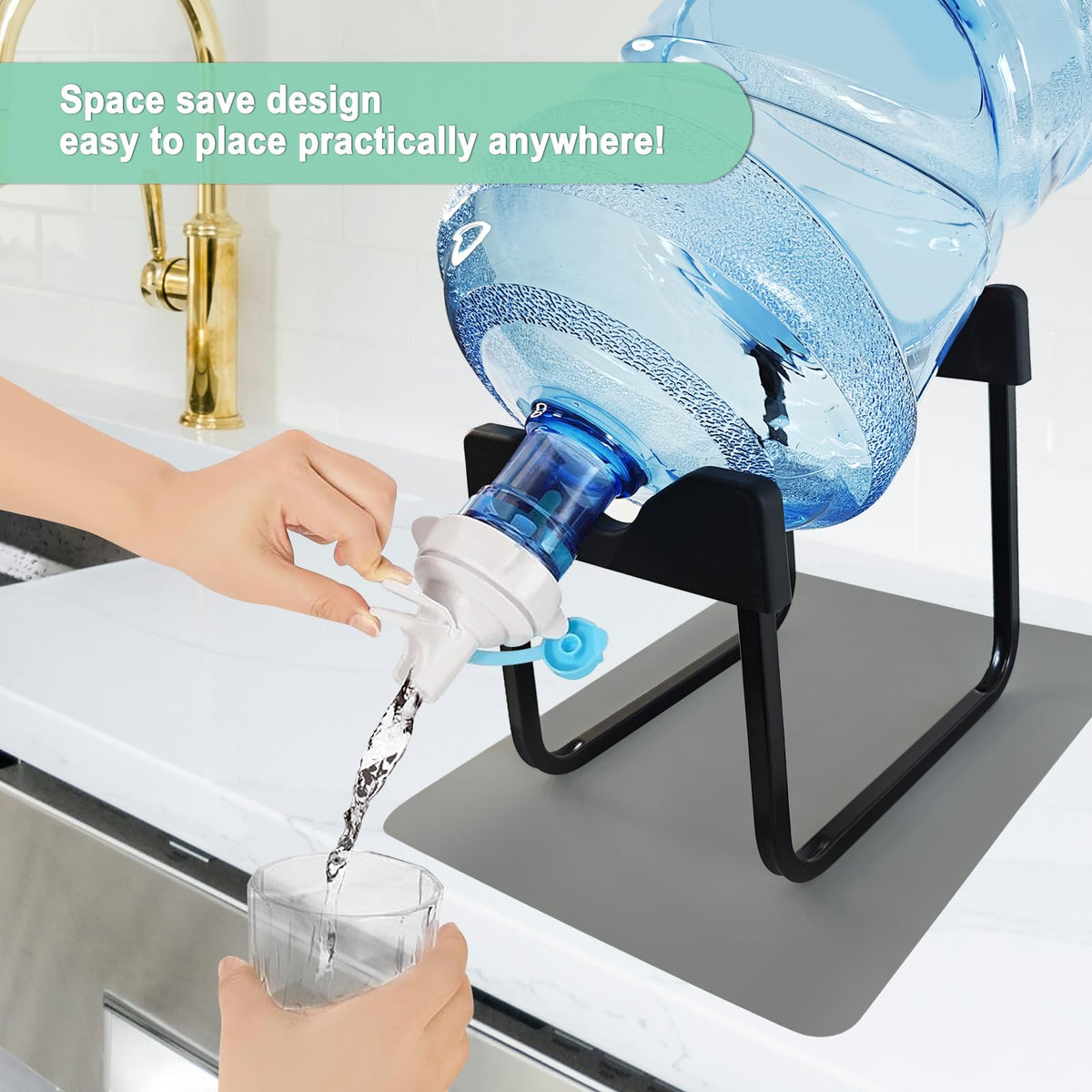 5 Gallon Water Jug Stand with 2 Dispenser Valves R903846