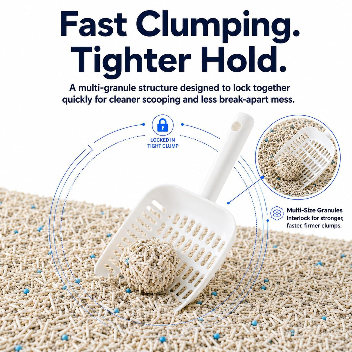 Tofu & Bentonite Mixed Cat Litter 18LB Lavender Scented Clumping S659776
