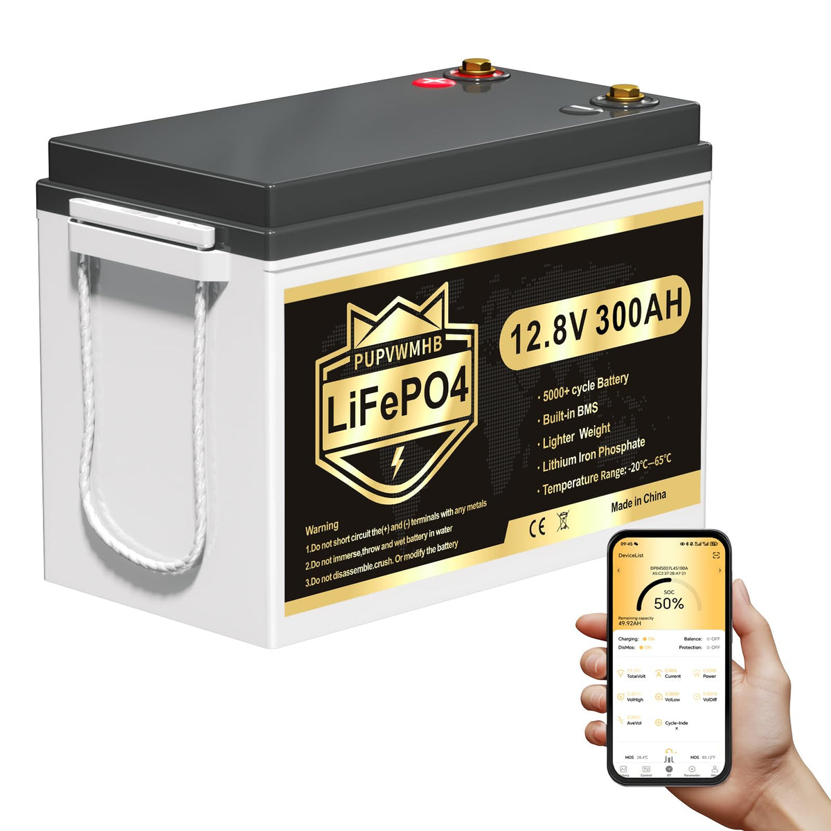 12V 300Ah Lithium LiFePO4 Battery Y742708