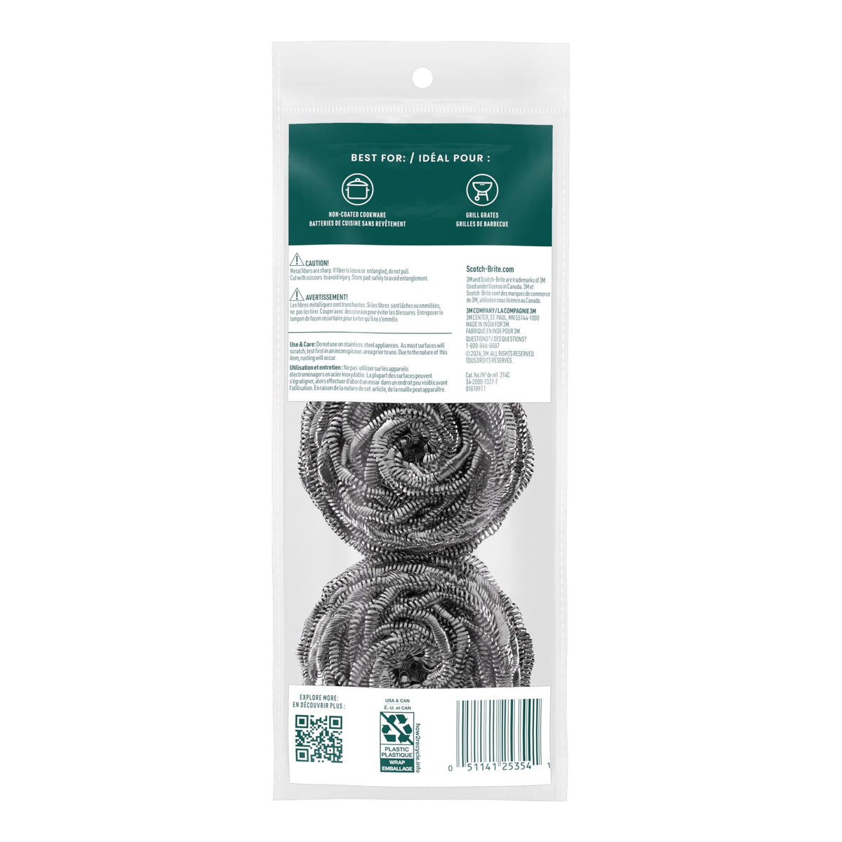 Stainless Steel Scrubbers 3 Pack N46849