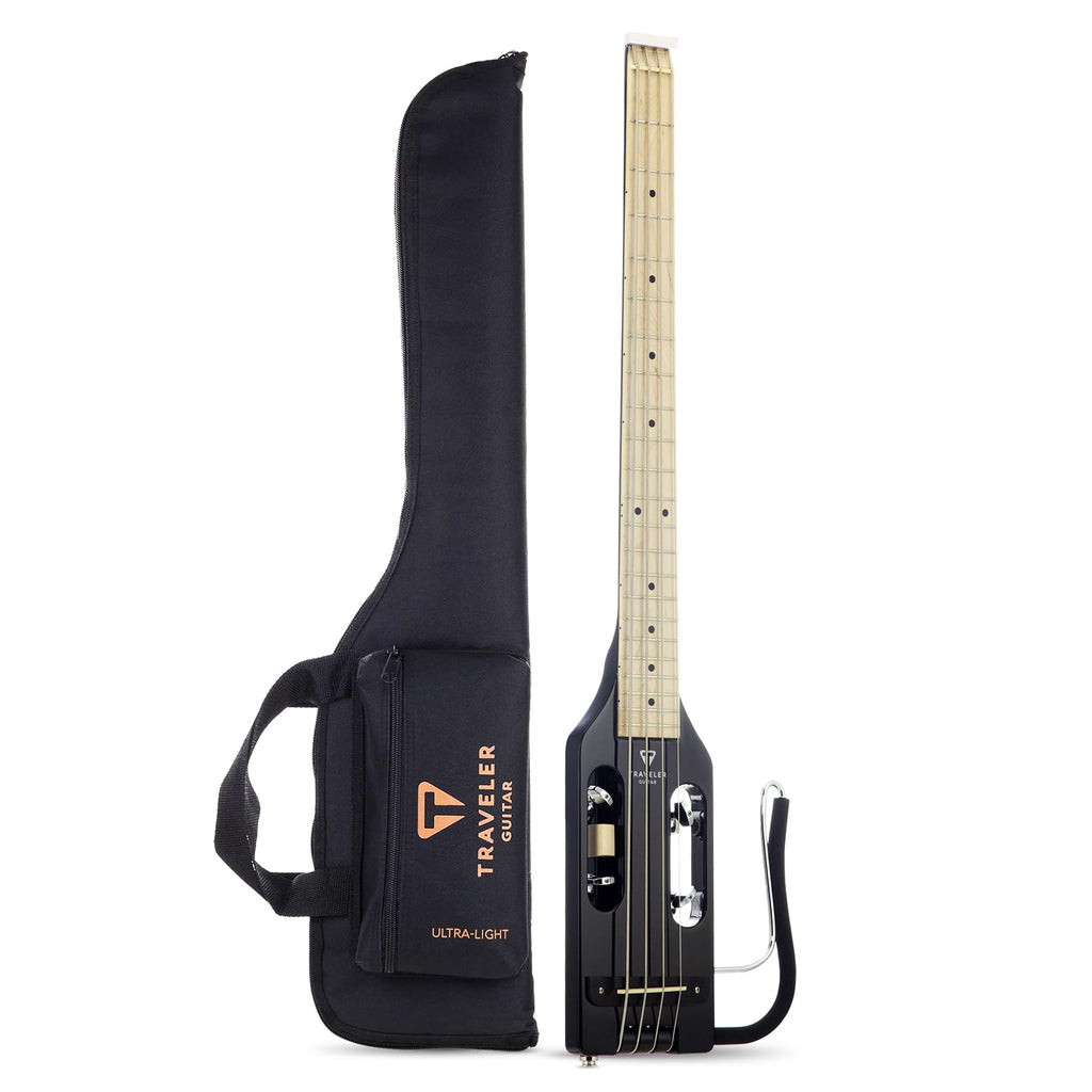 Gloss Black Headless Travel Bass Guitar P8283