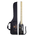 Gloss Black Headless Travel Bass Guitar P8283