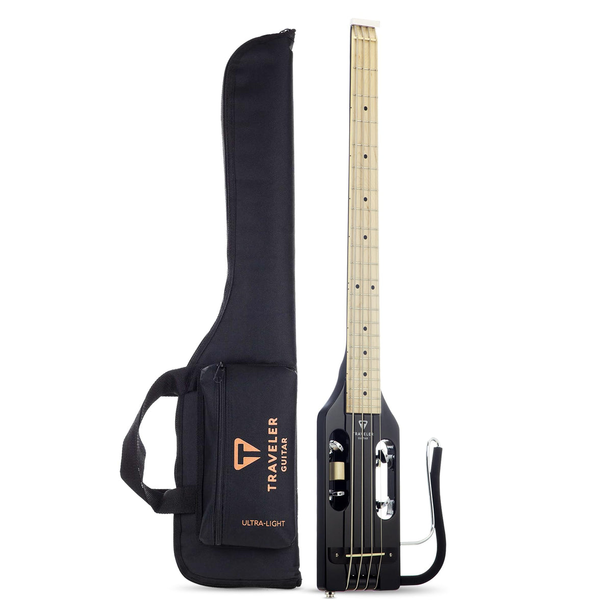 Gloss Black Headless Travel Bass Guitar P8283