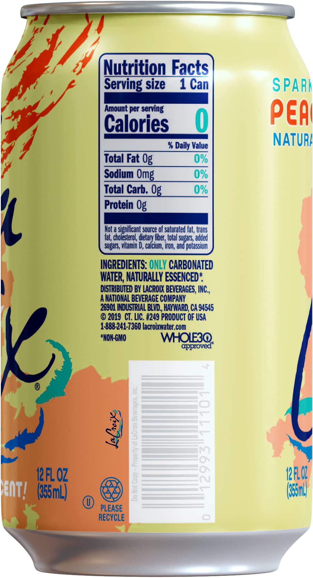 Sparkling Water Peach Pear 8 Pack 12 Fl Oz Z71370