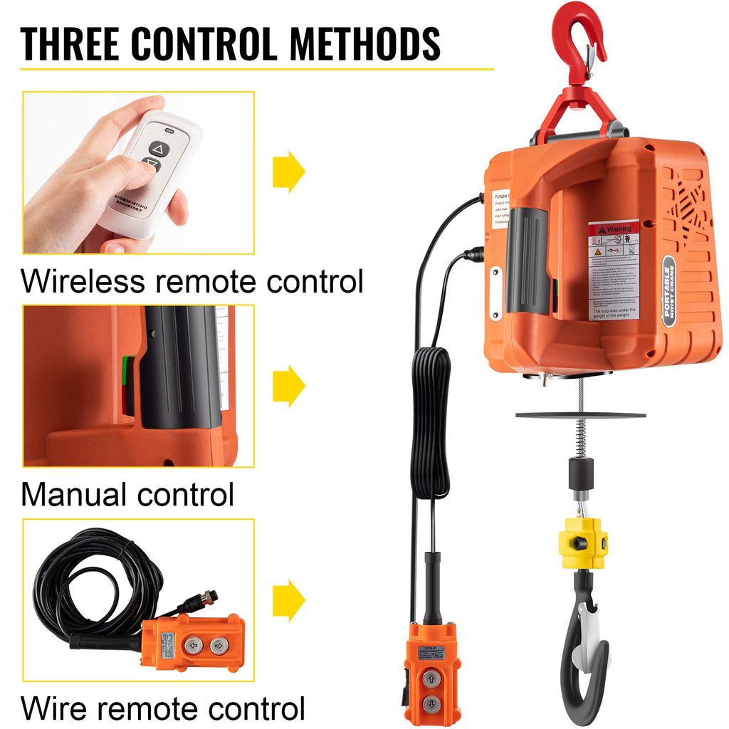 1500W Portable Electric Hoist Winch Y925