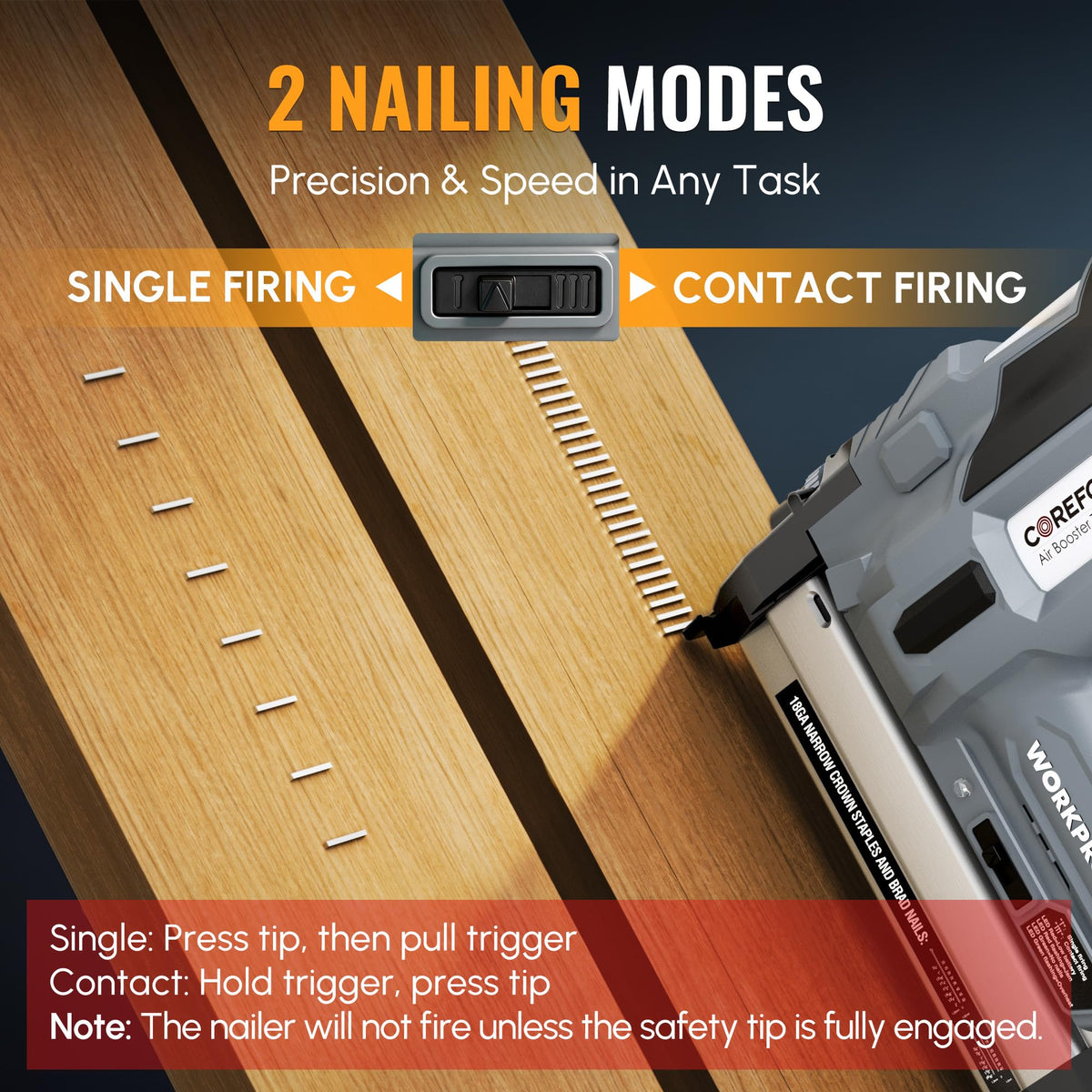 20V Cordless 18 Gauge 2-in-1 Nail & Staple Gun I3467