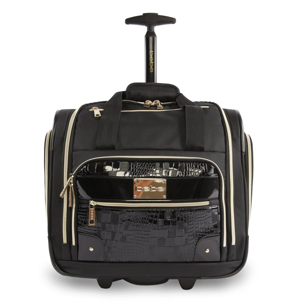 Croc Black Wheeled Under The Seat Carry On Bag W973