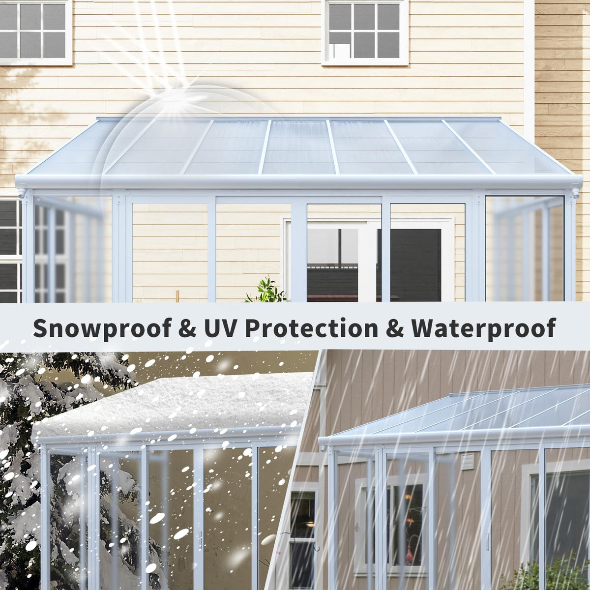 10x14 FT Wall Mounted Sunroom Kit B961865