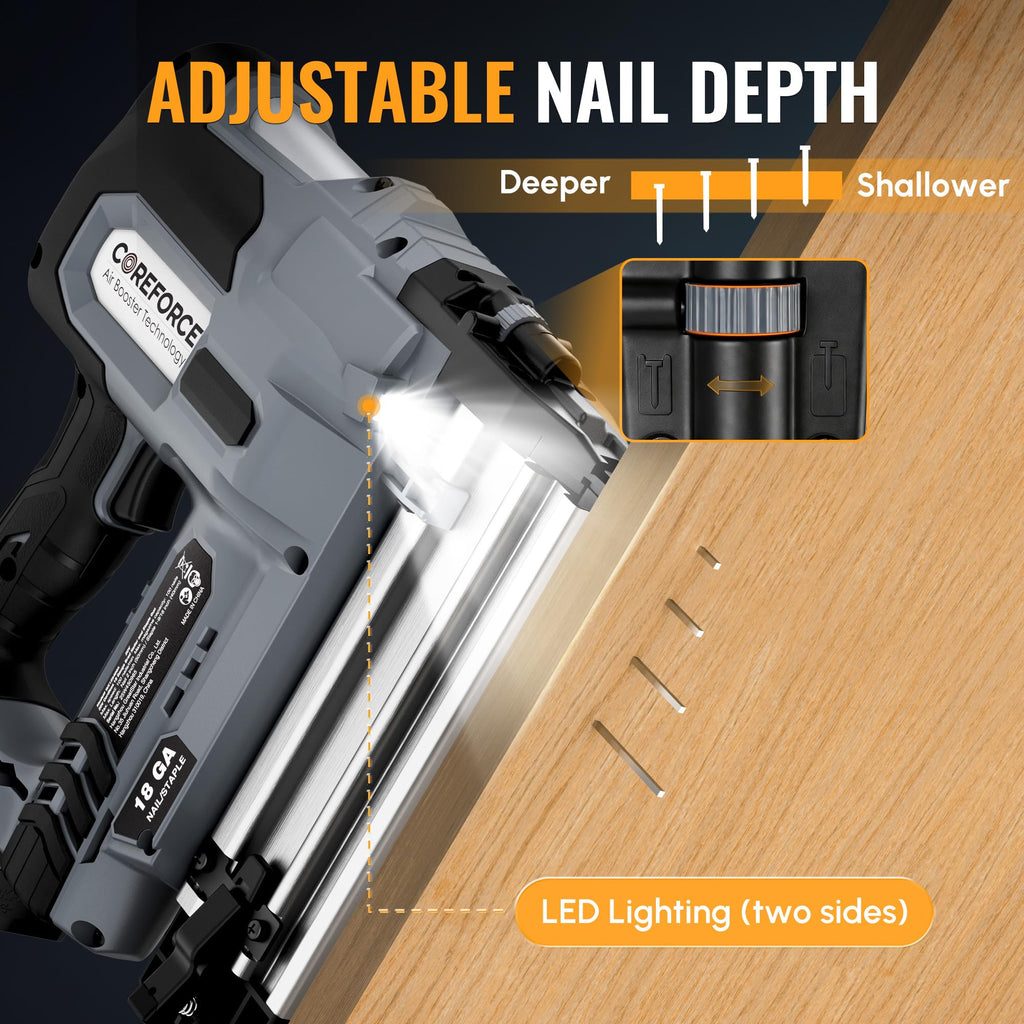 20V Cordless 18 Gauge 2-in-1 Nail & Staple Gun I3467