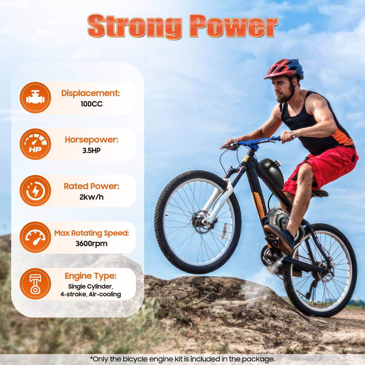 4-Stroke Bike Motor Kit with Chain Drive R8245