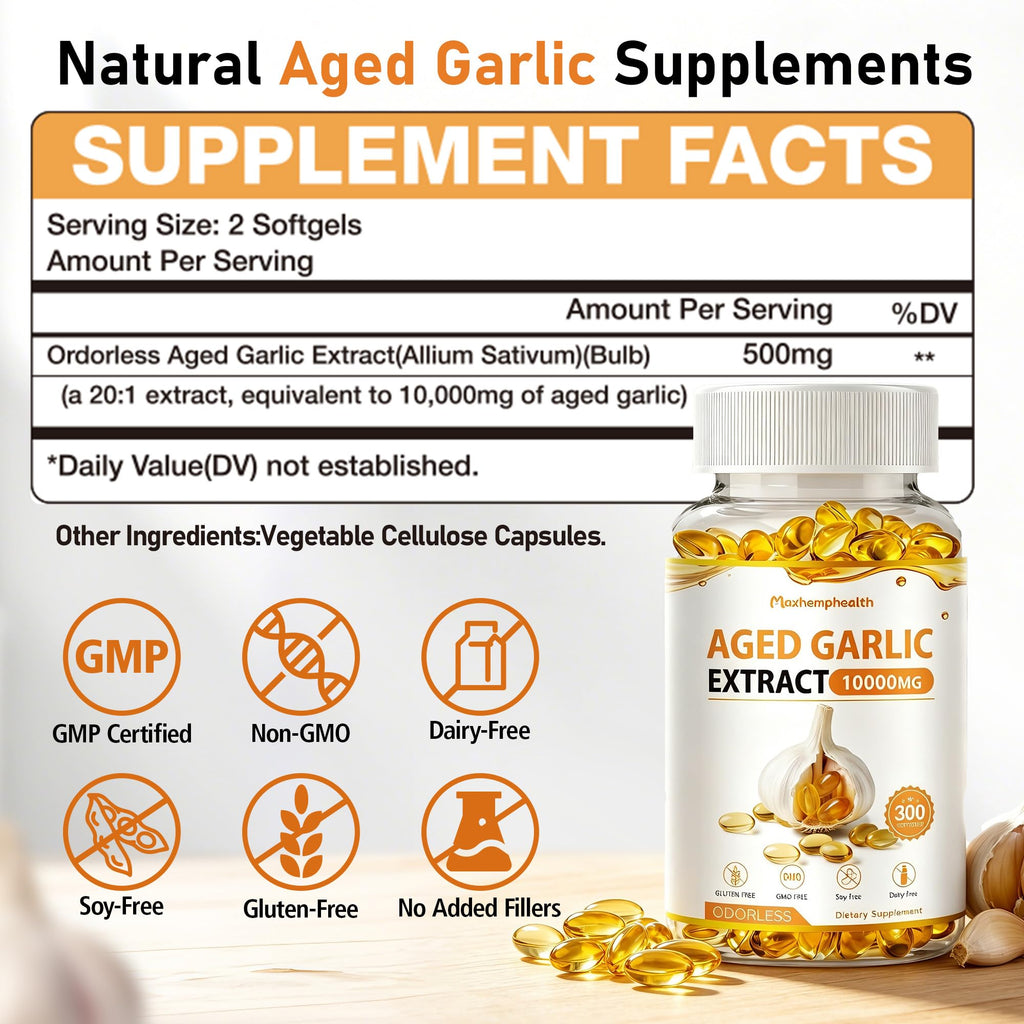 Aged Garlic Extract 300 Softgels F75459