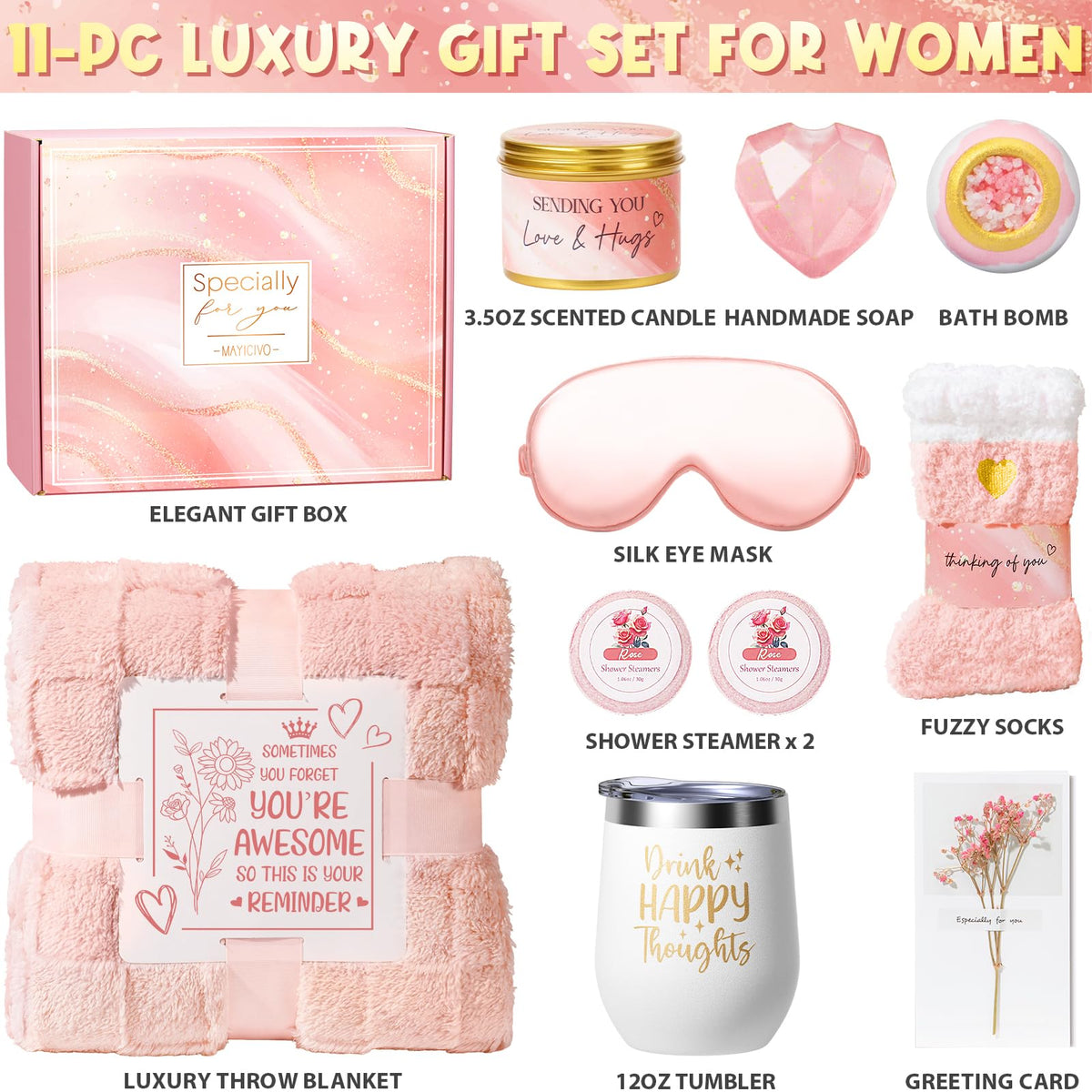Gift Baskets for Women with Blanket N9238