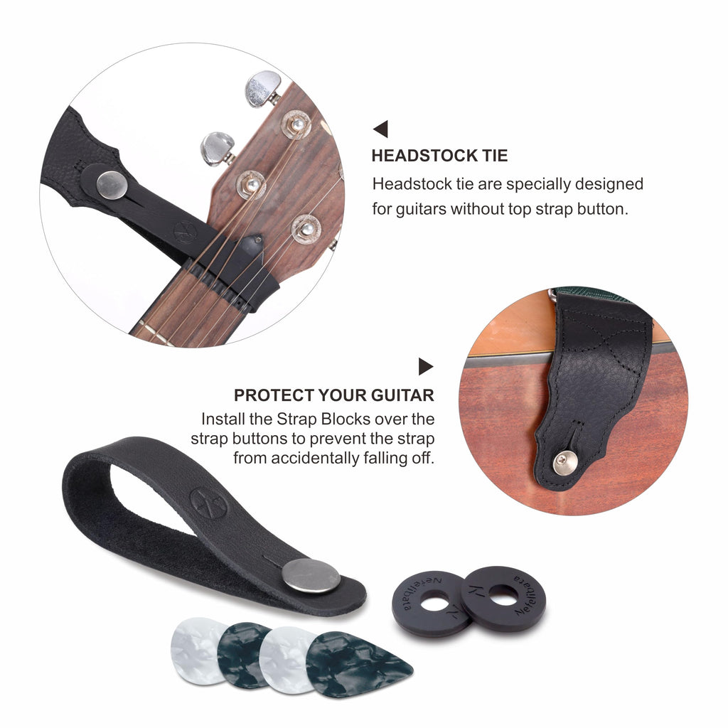 2 Inches Guitar Strap with Leather End J400914