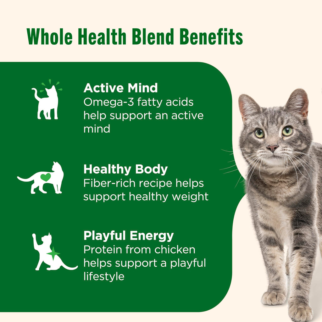 Chicken & Brown Rice Recipe Dry Cat Food 14 lb. Bag Z44876