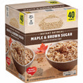 Maple & Brown Sugar Instant Oatmeal Cereal, 40 Count Q397511