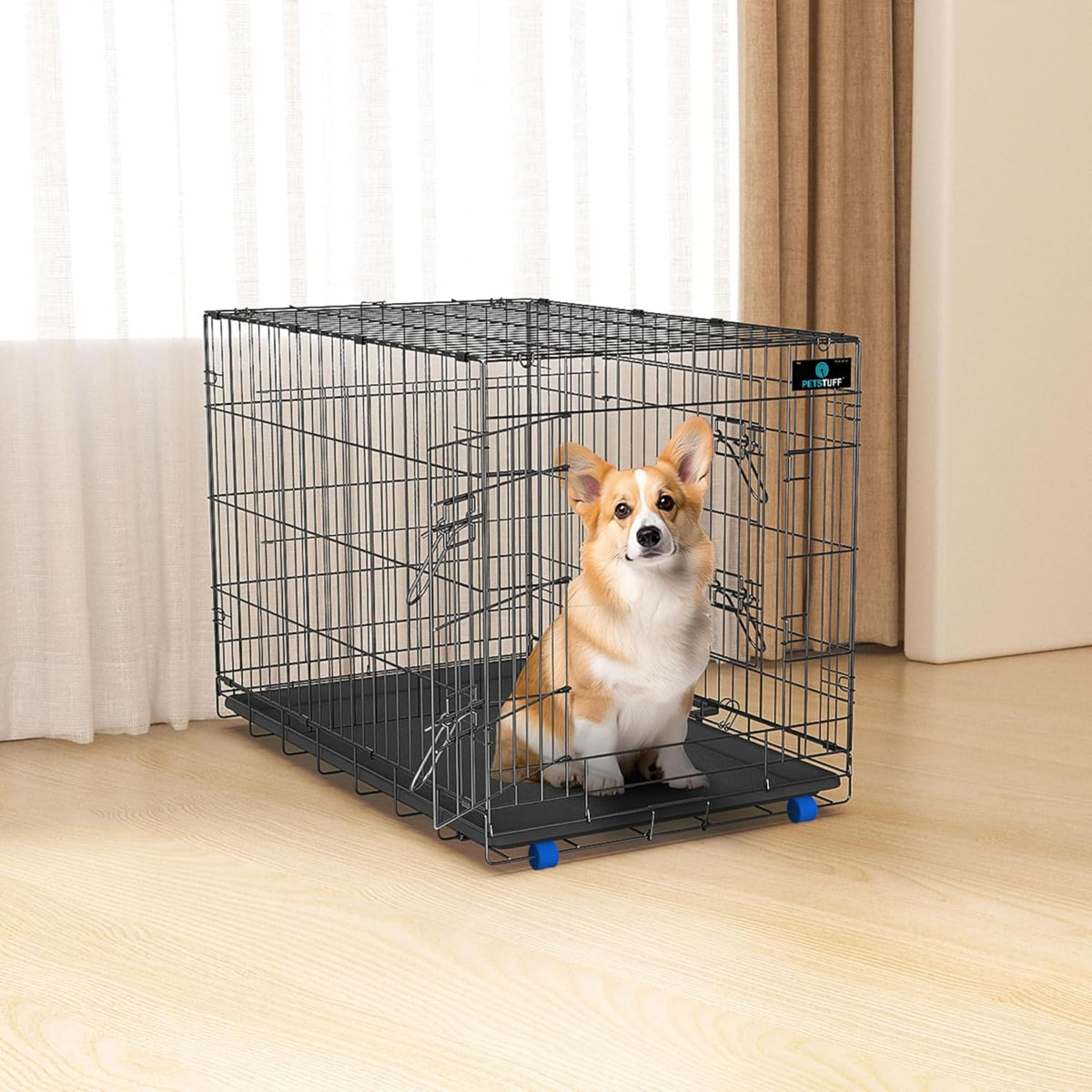 42” X-Large Heavy-Duty Dog Crate with Divider Panel O68708